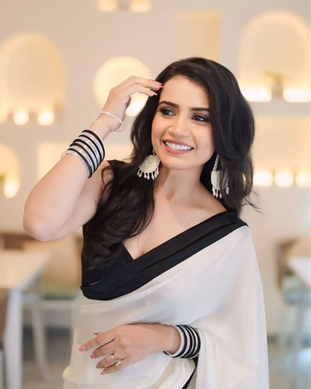 JM Ankita Lokhande White Color Heavy Japan Satin Less Border Work Saree , Party Wear, Events, Festivals Expected Delivery 4-6 Working Days 1399 /- | Bollywood Sarees, Creative Sarees, Designer Sarees, Embroidered Sarees, Ethnic Saree, Modern Digital sarees, Party Wear Sarees, Sarees