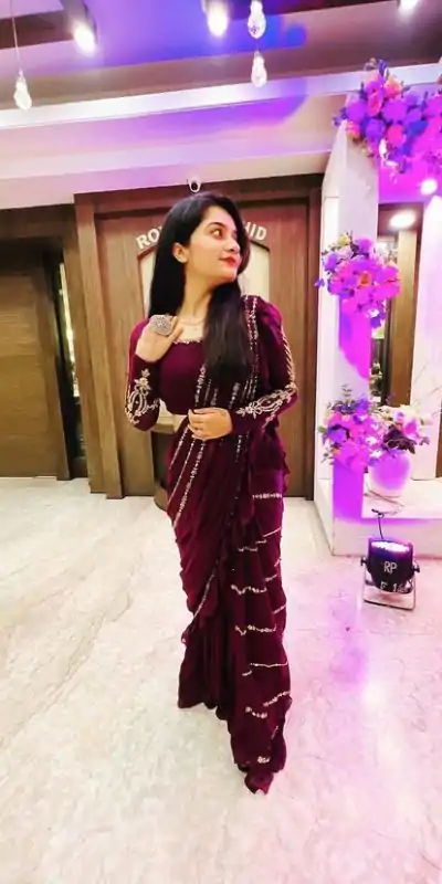 ST 1004 Purple Color Georgette Separate Ruffle Pallu Lehenga Saree Wedding, Party, Festive, Events Etc. Expected Delivery 4-6 Working Days @2099/- | Bollywood Lehenga, Creative Lehenga, Designer Lehenga, Embroidered Lehenga, Lehenga, Party Wear Lehenga