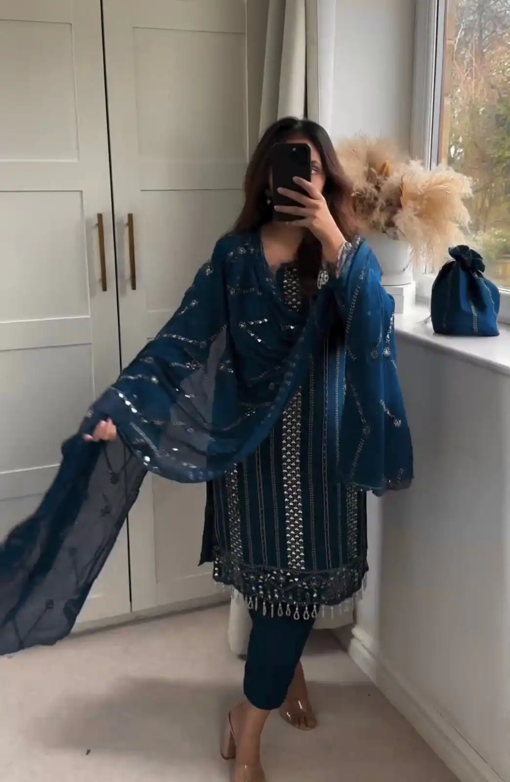 NF 1198 Blue color Faux Georgette Embroidery Salwar Suit Casual, Wedding, Party, Festive, Events . Expected Delivery  4-6 Working Days @2199 | Jump Suits, Casual Suits, Creative suits, Designer Suits, Palazzo Suits, Party Wear Suits, Patiala Suits, Salwar suit, Straight Suits