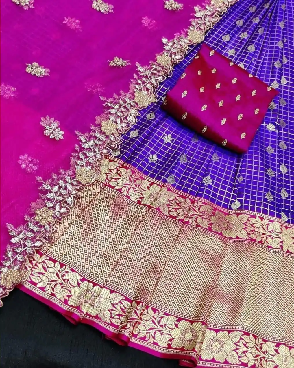 SC Mohini Blue Color Kanjivaram Silk Zari Design Half Saree , Party Wear, Events, Festivals Expected Delivery 4-6 Working Days 1749/- | Bollywood Lehenga, Creative Lehenga, Designer Lehenga, Embroidered Lehenga, Lehenga, Party Wear Lehenga