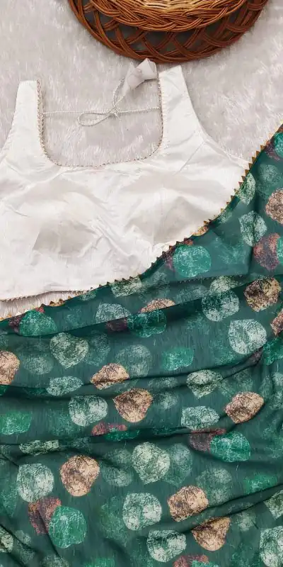  JM BigBoss3 Green Color Heavy Fox Georgette Digital Printed Saree Party Wear, Events, Festivals Expected Delivery 4-6 Working Days 1569/- | Bollywood Sarees, Creative Sarees, Designer Sarees, Embroidered Sarees, Ethnic Saree, Modern Digital sarees, Party Wear Sarees, Sarees