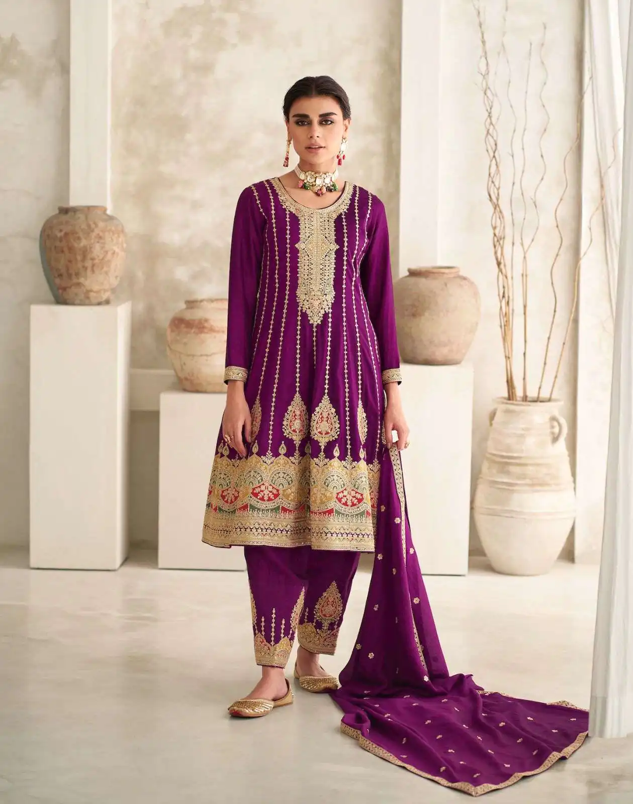  DS 9777 Purple Color Premium Silk Embroidery Work Sharara Suit Wedding, Party, Festive, Events Etc. Expected Delivery 4-6 Working Days @2799 | Casual Suits, Creative suits, Designer Suits, Palazzo Suits, Party Wear Suits, Salwar suit, Straight Suits