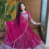 Ram 001 Rani Color Georgette Sequence Thread Work With Zari Lehenga Choli Casual, Wedding, Festive, Events Expected Delivery 4-6 Working Days @2949/- | Bollywood Lehenga, Creative Lehenga, Designer Lehenga, Embroidered Lehenga, Lehenga, Party Wear Lehenga