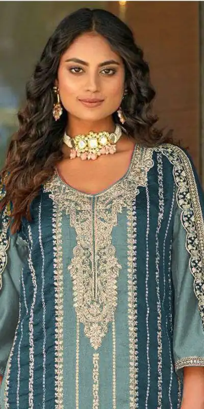 FC MARIA 1083 Blue Color Vichitra Embroidery Codding Sequence Salwar Suit Wedding, Party, Festive events, etc.  Expected Delivery  4-6 Working Days @2099/- | Jump Suits, Casual Suits, Creative suits, Designer Suits, Palazzo Suits, Party Wear Suits, Patiala Suits, Salwar suit, Straight Suits