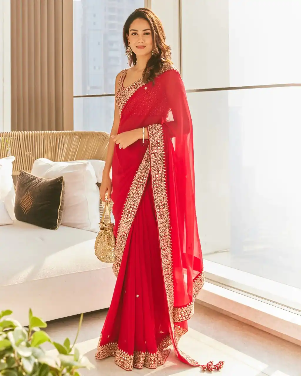 DS BT 381Red Color Georgette Dori Thread Sequence Work Saree Wedding, Party, Festive, Events Expected Delivery 4-6 Working Days @ 1699/- | Bollywood Sarees, Creative Sarees, Designer Sarees, Embroidered Sarees, Ethnic Saree, Modern Digital sarees, Party Wear Sarees, Sarees