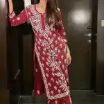 MF 461 Red Color Georgette Thread Embroidered Salwar Suit Wedding, Party, Festive, Events Etc. Expected 4-6 Working Days @1599/- | Casual Suits, Jump Suits, Creative suits, Designer Suits, Palazzo Suits, Party Wear Suits, Patiala Suits, Salwar suit, Straight Suits