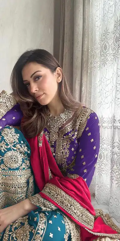 SSR 447 Violet Color Georgette Embroidery Salwar Suit Wedding, Party, Festive, Events Expected Delivery 4-6 Working Days @ 2249/- Only | Casual Suits, Creative suits, Designer Suits, Party Wear Suits, Salwar suit, Straight Suits