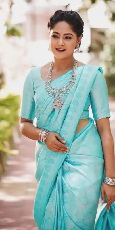 KP 3012 Sky Blue Color Soft Lichi Silk Jacquard On All Over Saree Casual, Party Wear, Wedding, Events Etc. Expected Delivery 4-6 Working Days @1399/- | Bollywood Sarees, Creative Sarees, Designer Sarees, Embroidered Sarees, Ethnic Saree, Modern Digital sarees, Party Wear Sarees, Sarees