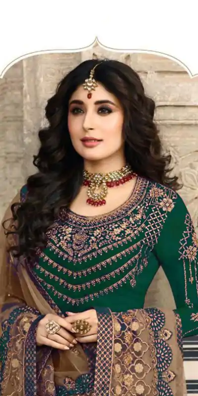 DS 22427 Green color Georgette Embroidered Sequence Salwar Suit Casual, Wedding, Party, Festive, Events . Expected Delivery  4-6 Working Days @2049/- | Casual Suits, Creative suits, Designer Suits, Palazzo Suits, Party Wear Suits, Patiala Suits, Salwar suit, Straight Suits