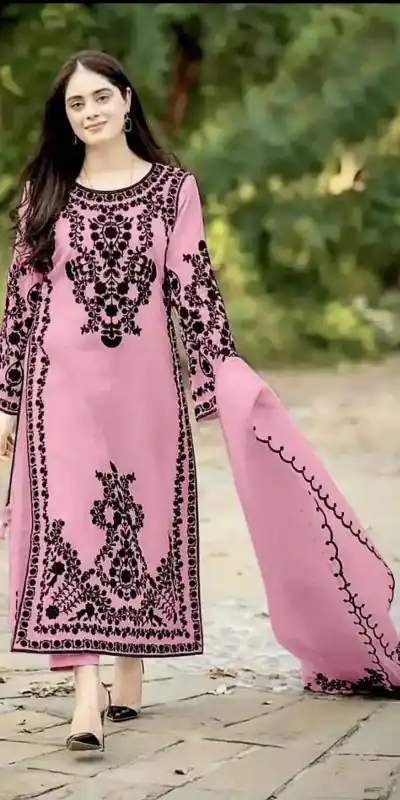 SSR 368 Pink Color Georgette Embroidery Sequins Sharara Suit Wedding, Party, Festive, Events Etc.   Expected Delivery 4-6 Working Days @1849/- | Casual Suits, Creative suits, Designer Suits, Palazzo Suits, Party Wear Suits, Salwar suit, Straight Suits