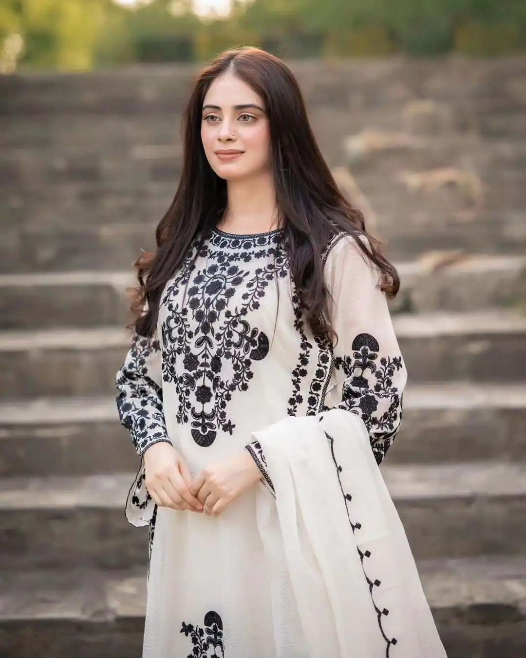 SSR 368 White Color Georgette Embroidery Sequins Sharara Suit Wedding, Party, Festive, Events Etc.   Expected Delivery 4-6 Working Days @1849/- | Casual Suits, Creative suits, Designer Suits, Palazzo Suits, Party Wear Suits, Salwar suit, Straight Suits