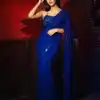 Nabha Natesh Blue Color Heavy Georgette Fancy Sequence Saree