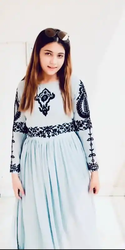 KF 1535 Blue Georgette Embroidered Both Side Cut Salwar Suit Wedding, Party, Festive, Events Etc.  Expected Delivery 4-6 Working Days @1749/-Only | Casual Suits, Creative suits, Designer Suits, Palazzo Suits, Party Wear Suits, Salwar suit, Straight Suits