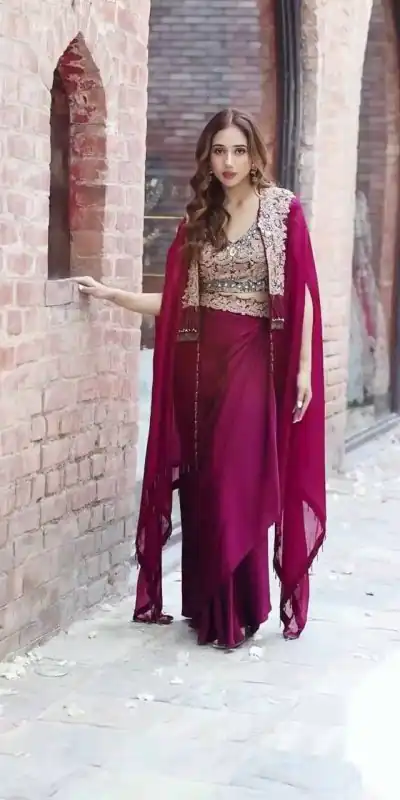 ST 1031 Purple Color Georgette Embroidery Work Lehenga Choli Koti Casual, Wedding, Party, Festive, Events Etc. Expected Delivery 4-6 Working Days @1849/- | Bollywood Lehenga, Creative Lehenga, Designer Lehenga, Embroidered Lehenga, Lehenga, Party Wear Lehenga