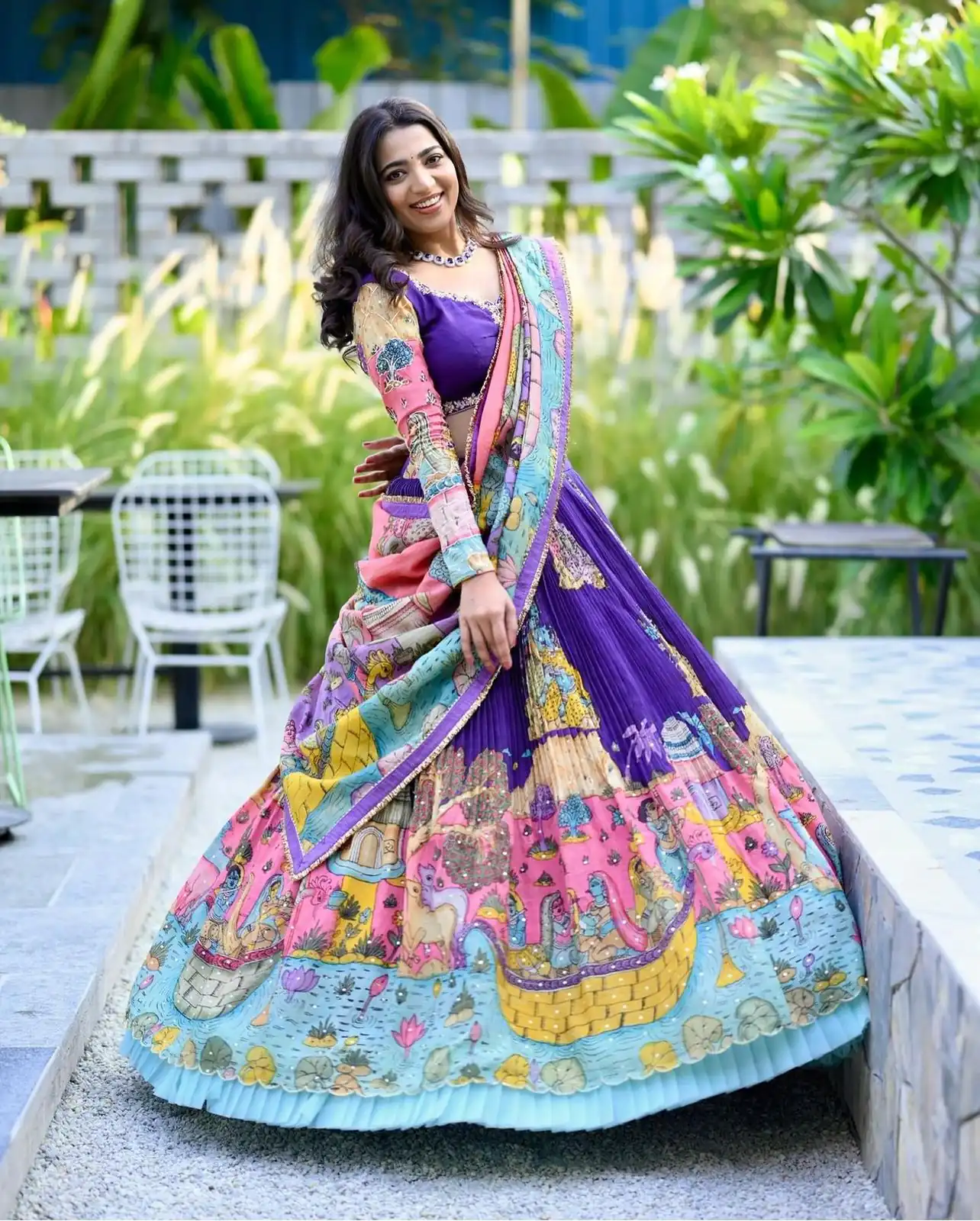 PC 382 Royal Blue Color Chant Crepe Kalamkari Printed Lehenga Choli Casual, Party Wear, Events, Festivals Wear Expected Delivery 4-6 Working Days @2199/- | Creative Lehenga, Bollywood Lehenga, Designer Lehenga, Embroidered Lehenga, Lehenga, Party Wear Lehenga