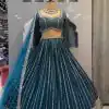NF 1206 Royal Blue Color Georgette Multi Needle Work Lehenga Choli Casual, Party Wedding, Festive, Events Etc. Delivery  4-6 Working Days 2149/- | Bollywood Lehenga, Creative Lehenga, Designer Lehenga, Embroidered Lehenga, Lehenga, Party Wear Lehenga