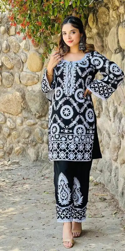 RTC 5624 Black Color Foix Georgette Chine Stitched Salwar Suit Wedding, Party, Festive, Events Etc. Expected Delivery 4-6 Working Days @2149/- | Jump Suits, Casual Suits, Creative suits, Designer Suits, Palazzo Suits, Party Wear Suits, Patiala Suits, Salwar suit, Straight Suits