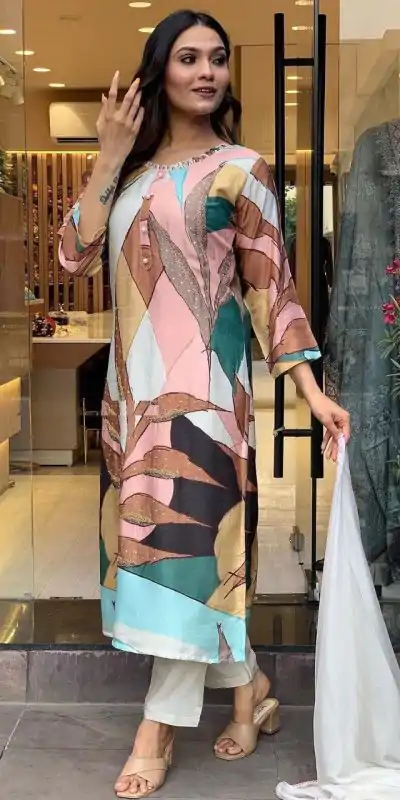  DC G25 Malty Color Muslin Embroidery Chain Works Salwar Suit Casual, Wedding, Party, Festive, Events Etc. Expected Delivery 4-6 Working Days @1749/- | Casual Suits, Creative suits, Designer Suits, Palazzo Suits, Party Wear Lehenga, Party Wear Suits, Patiala Suits, Salwar suit