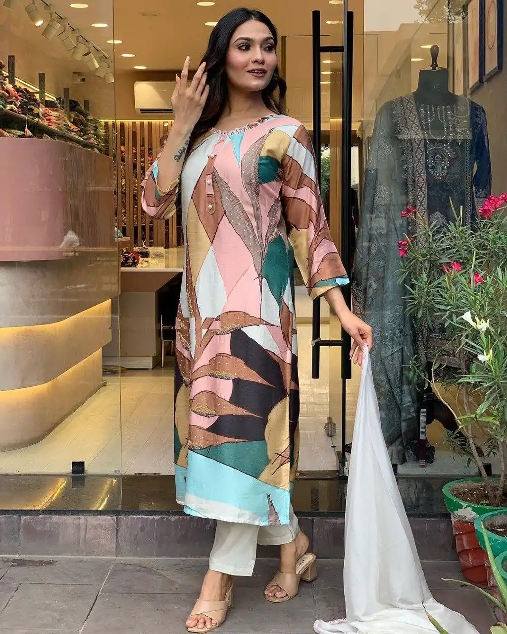 DC G25 Malty Color Muslin Embroidery Chain Works Salwar Suit Casual, Wedding, Party, Festive, Events Etc. Expected Delivery 4-6 Working Days @1749/- | Casual Suits, Creative suits, Designer Suits, Palazzo Suits, Party Wear Lehenga, Party Wear Suits, Patiala Suits, Salwar suit