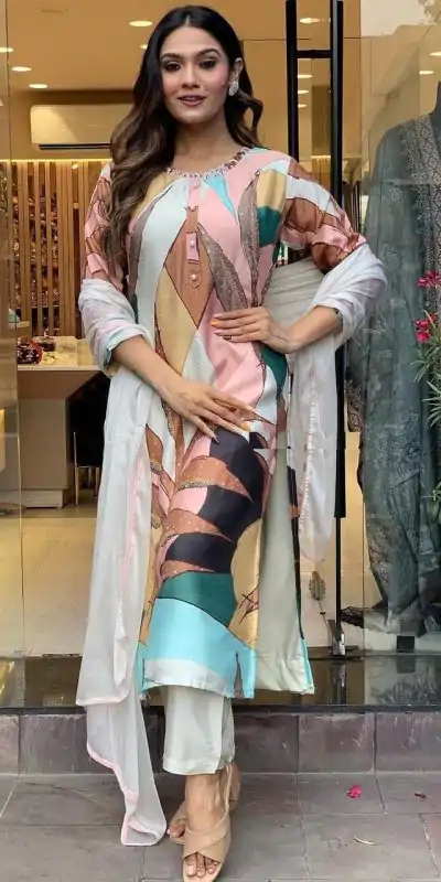 DC G25 Malty Color Muslin Embroidery Chain Works Salwar Suit Casual, Wedding, Party, Festive, Events Etc. Expected Delivery 4-6 Working Days @1749/- | Casual Suits, Creative suits, Designer Suits, Palazzo Suits, Party Wear Lehenga, Party Wear Suits, Patiala Suits, Salwar suit