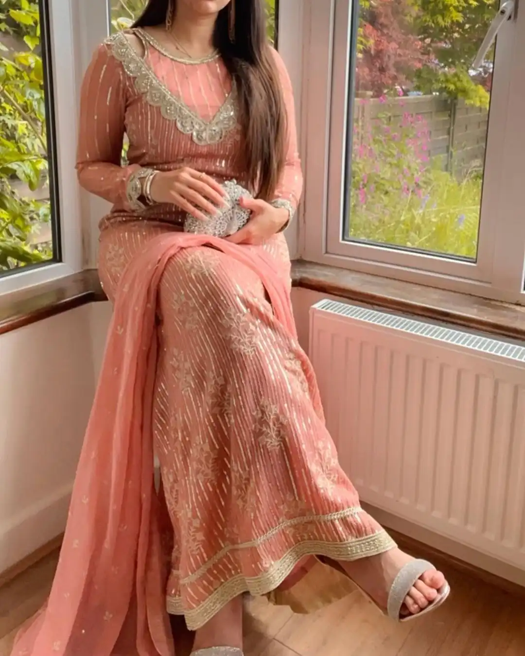 RTC 5698 Peach Color Georgette Thread And Sequence Salwar Suit Casual, Wedding, Festive, Events Etc. Expected Delivery 4-6 Working Days @2199/- | Jump Suits, Casual Suits, Creative suits, Designer Suits, Palazzo Suits, Party Wear Suits, Patiala Suits, Salwar suit, Straight Suits