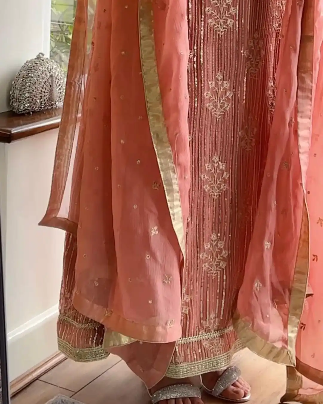 RTC 5698 Peach Color Georgette Thread And Sequence Salwar Suit Casual, Wedding, Festive, Events Etc. Expected Delivery 4-6 Working Days @2199/- | Jump Suits, Casual Suits, Creative suits, Designer Suits, Palazzo Suits, Party Wear Suits, Patiala Suits, Salwar suit, Straight Suits