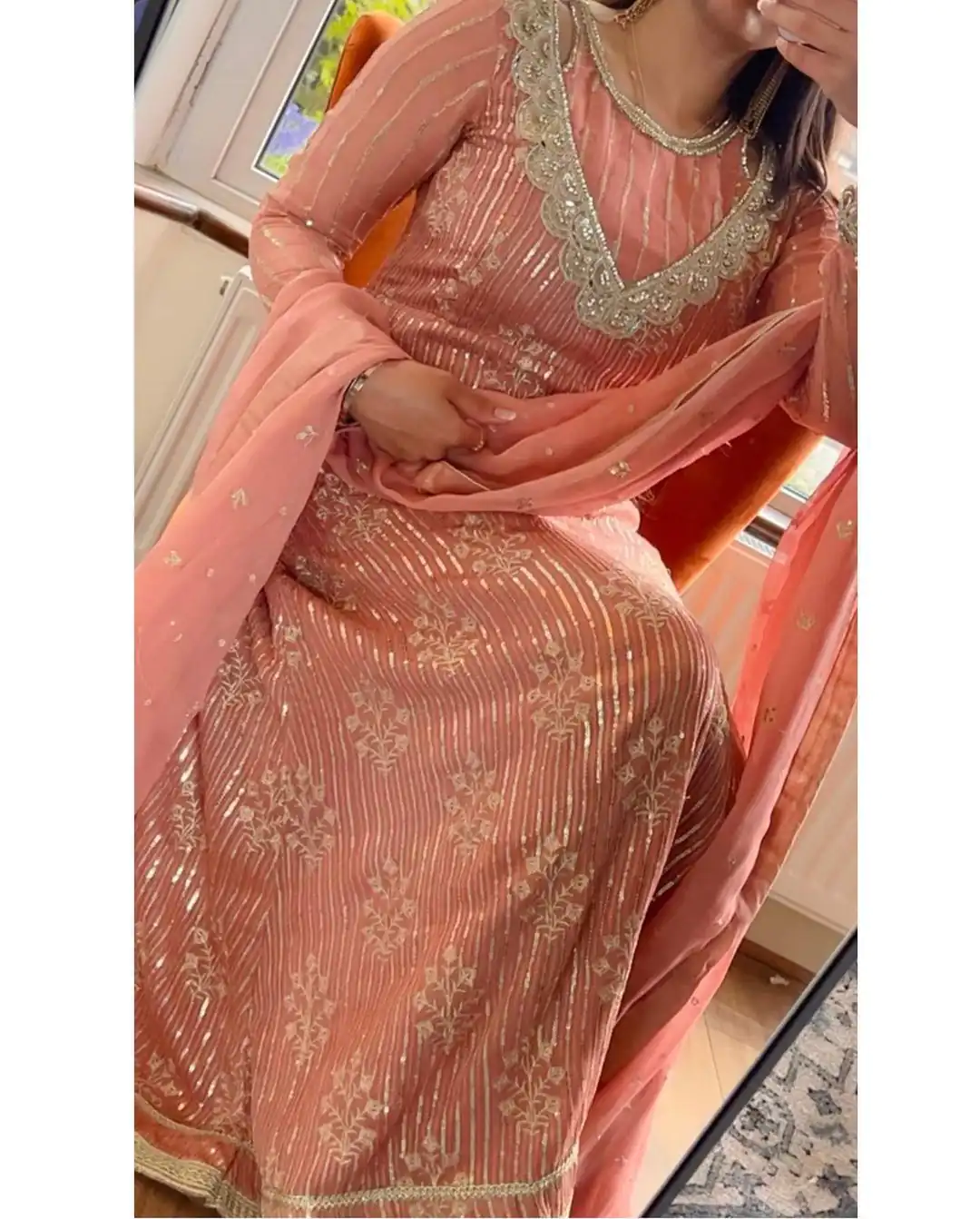 RTC 5698 Peach Color Georgette Thread And Sequence Salwar Suit Casual, Wedding, Festive, Events Etc. Expected Delivery 4-6 Working Days @2199/- | Jump Suits, Casual Suits, Creative suits, Designer Suits, Palazzo Suits, Party Wear Suits, Patiala Suits, Salwar suit, Straight Suits