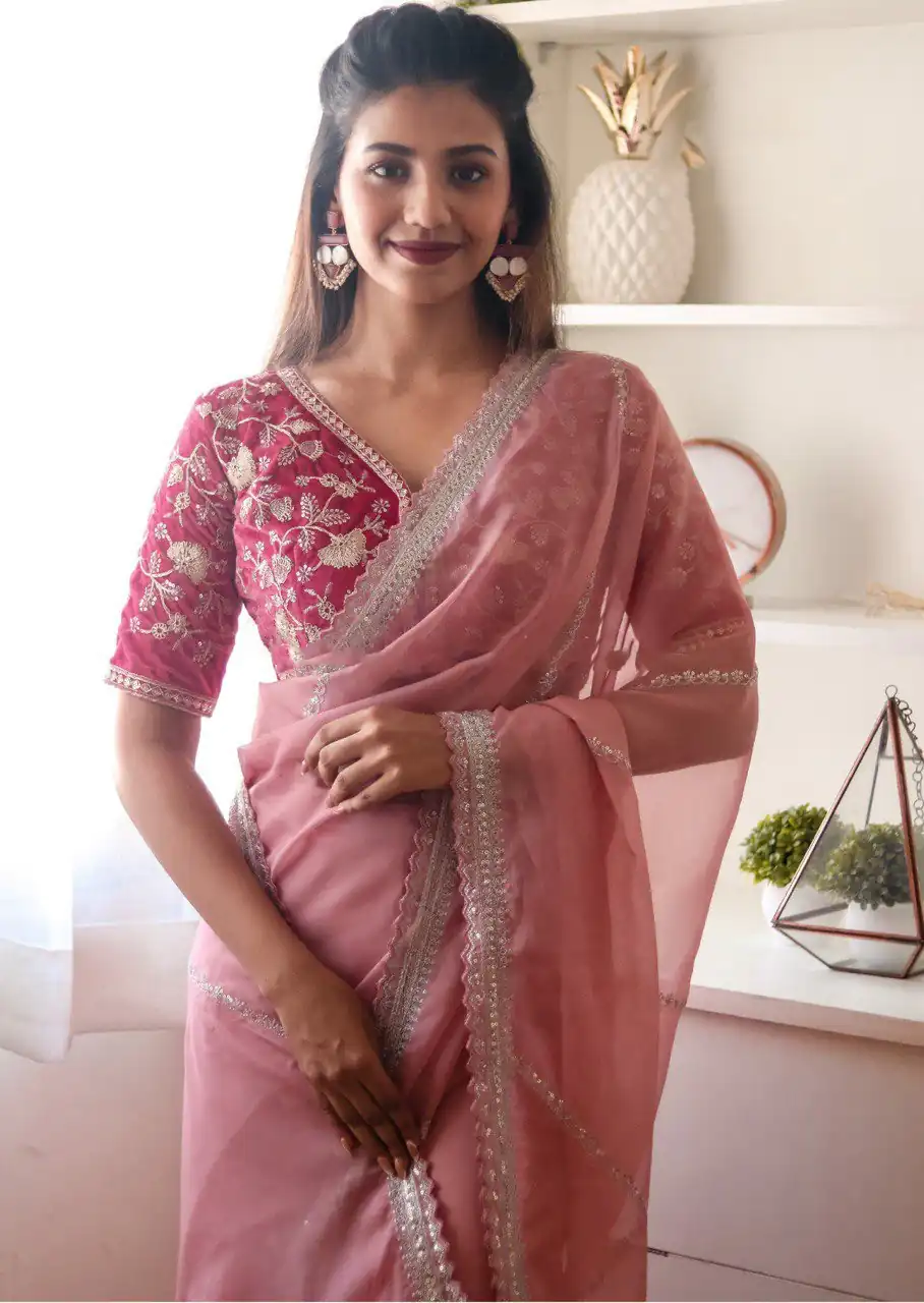  AC CADBURY Violet Color Pure Soft Organza Zari Sequence Saree Casual, Wedding, Festive, Events Expected Delivery 4-6 Working Days @1949/- | Bollywood Sarees, Creative Sarees, Designer Sarees, Embroidered Sarees, Ethnic Saree, Modern Digital sarees, Party Wear Sarees, Sarees