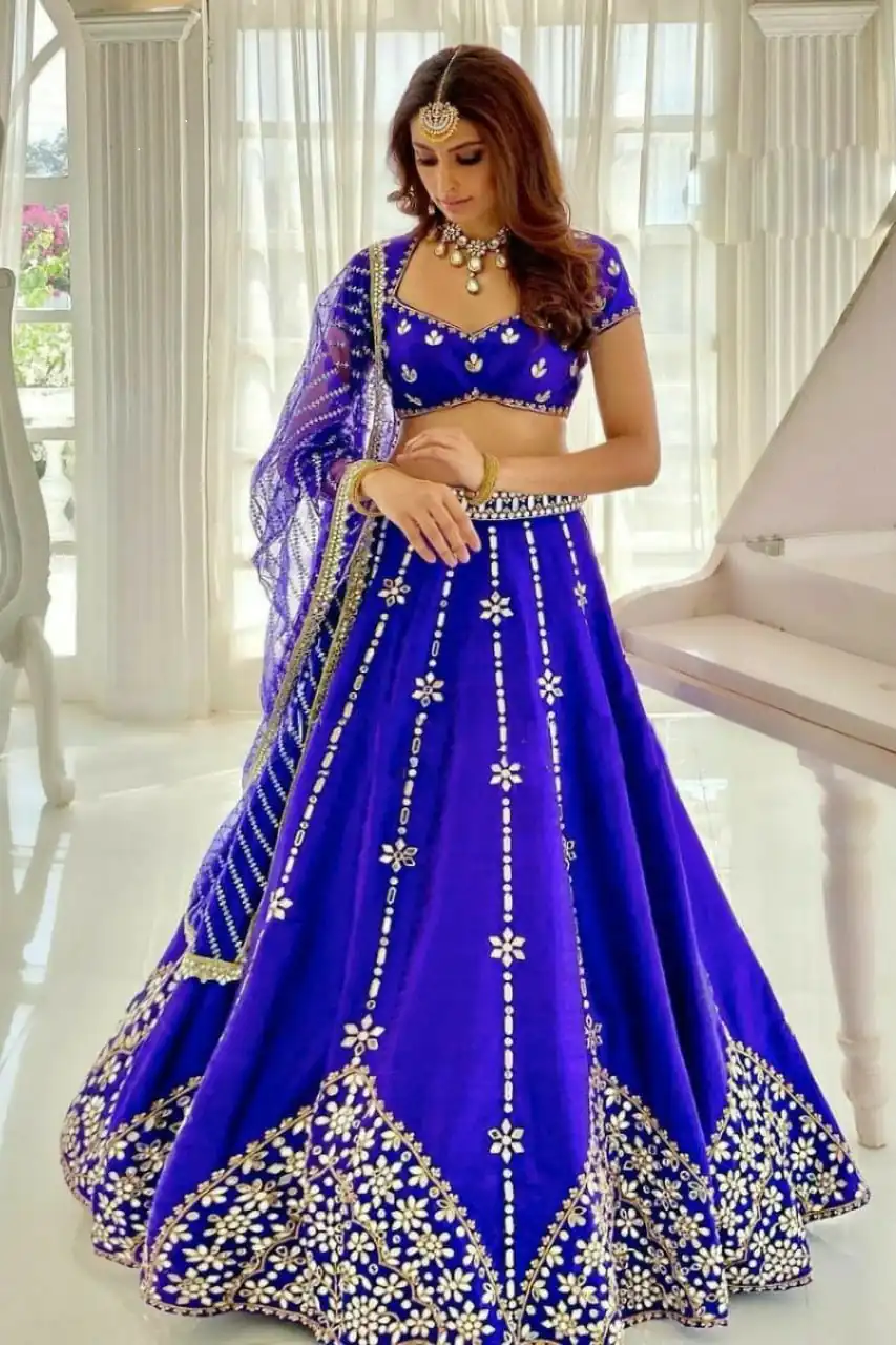 RC 213 Royal Blue Color Silk Embroidery Sequins Amazing Print Lehenga Choli Casual, Party Wedding, Festive, Events Etc. Delivery  4-6 Working Days 2499/- | Bollywood Lehenga, Creative Lehenga, Designer Lehenga, Embroidered Lehenga, Lehenga, Party Wear Lehenga