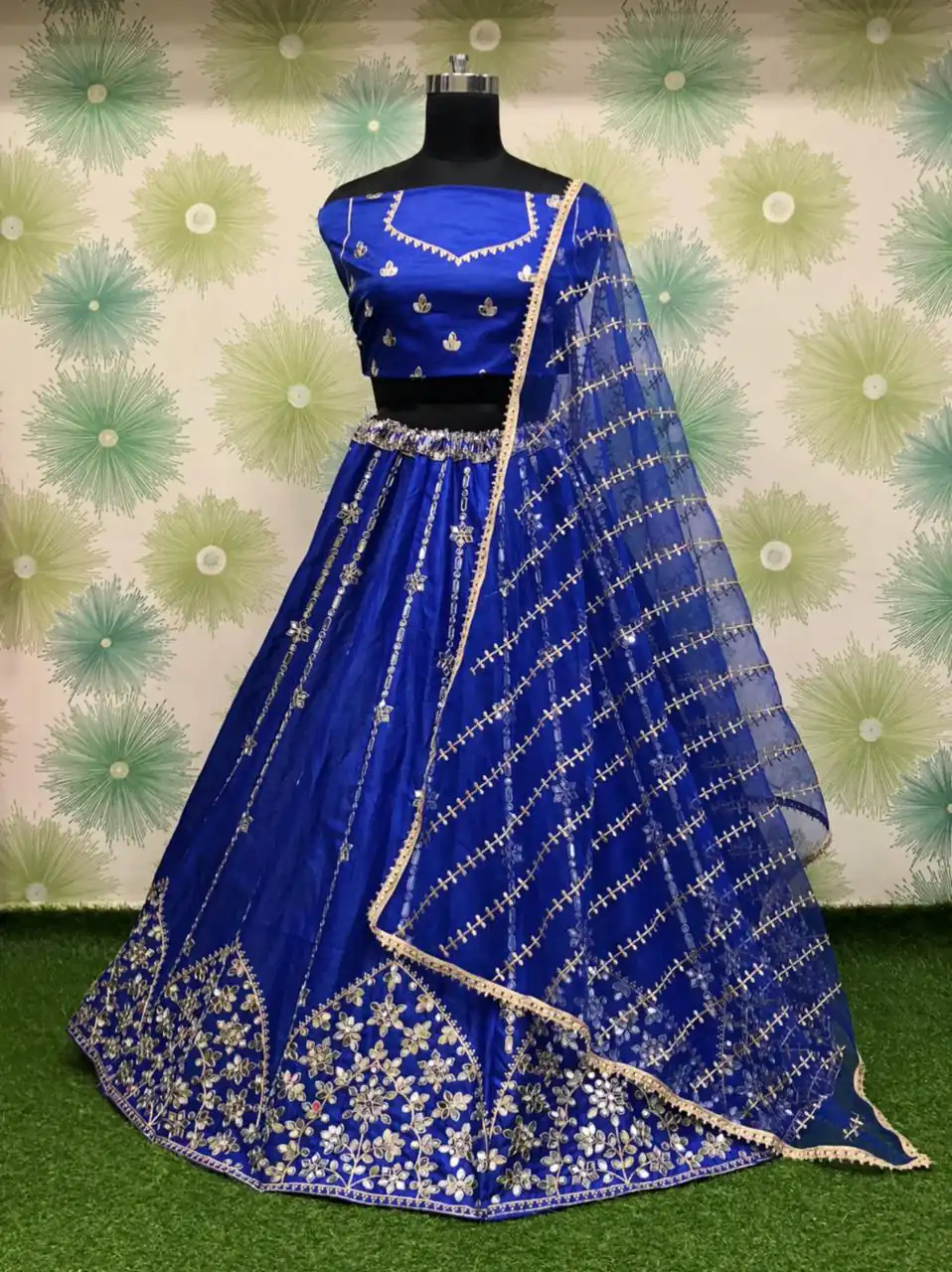 RC 213 Royal Blue Color Silk Embroidery Sequins Amazing Print Lehenga Choli Casual, Party Wedding, Festive, Events Etc. Delivery  4-6 Working Days 2499/- | Bollywood Lehenga, Creative Lehenga, Designer Lehenga, Embroidered Lehenga, Lehenga, Party Wear Lehenga
