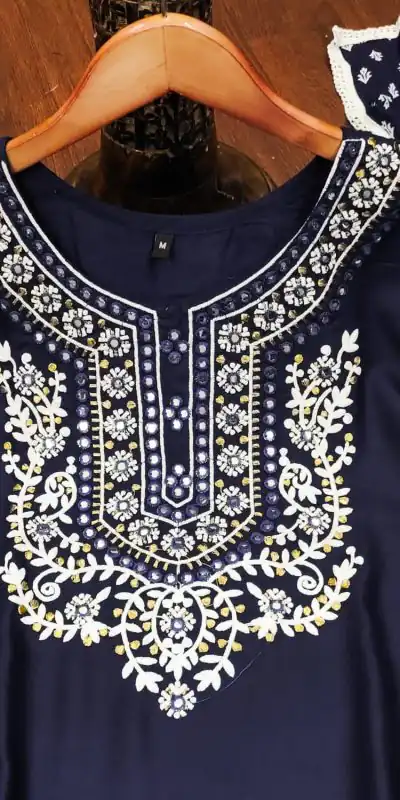 MF 462 Blue Color Heavy Rayon Kurti Wid Full Mirror Work Kurti Wedding, Party, Festive, Events Etc.   Expected Delivery 4-6 Working Days @1649/- | Bollywood Kurti, Creative Kurtis, Designer Kurti, Kurti, Party Wear Kurti, Selfie Kurti