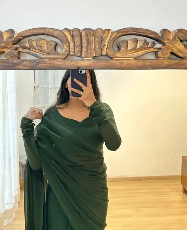   SC 271 Green Color Pure Soft Georgette Silk Design All Over Saree , Party Wear, Events, Festivals Expected Delivery 4-6 Working Days 1499/- | Bollywood Sarees, Creative Sarees, Designer Sarees, Embroidered Sarees, Ethnic Saree, Modern Digital sarees, Party Wear Sarees, Sarees