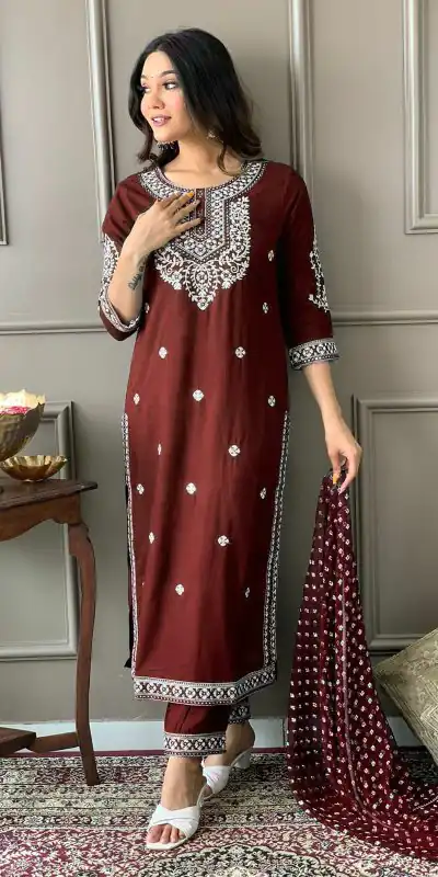 MF 462 Maroon Color Heavy Rayon Kurti Wid Full Mirror Work Kurti Wedding, Party, Festive, Events Etc.   Expected Delivery 4-6 Working Days @1649/- | Bollywood Kurti, Creative Kurtis, Designer Kurti, Kurti, Party Wear Kurti, Selfie Kurti