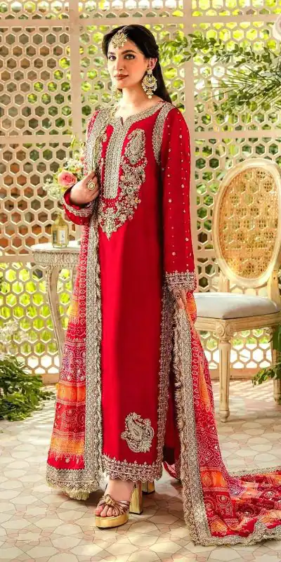 FC MARIA 1074 Red Color Heavy Georgette Embroidery Sequence Salwar Suit Wedding, Party, Festive events, etc.  Expected Delivery  4-6 Working Days @2149/- | Jump Suits, Casual Suits, Creative suits, Designer Suits, Palazzo Suits, Party Wear Suits, Patiala Suits, Salwar suit, Straight Suits