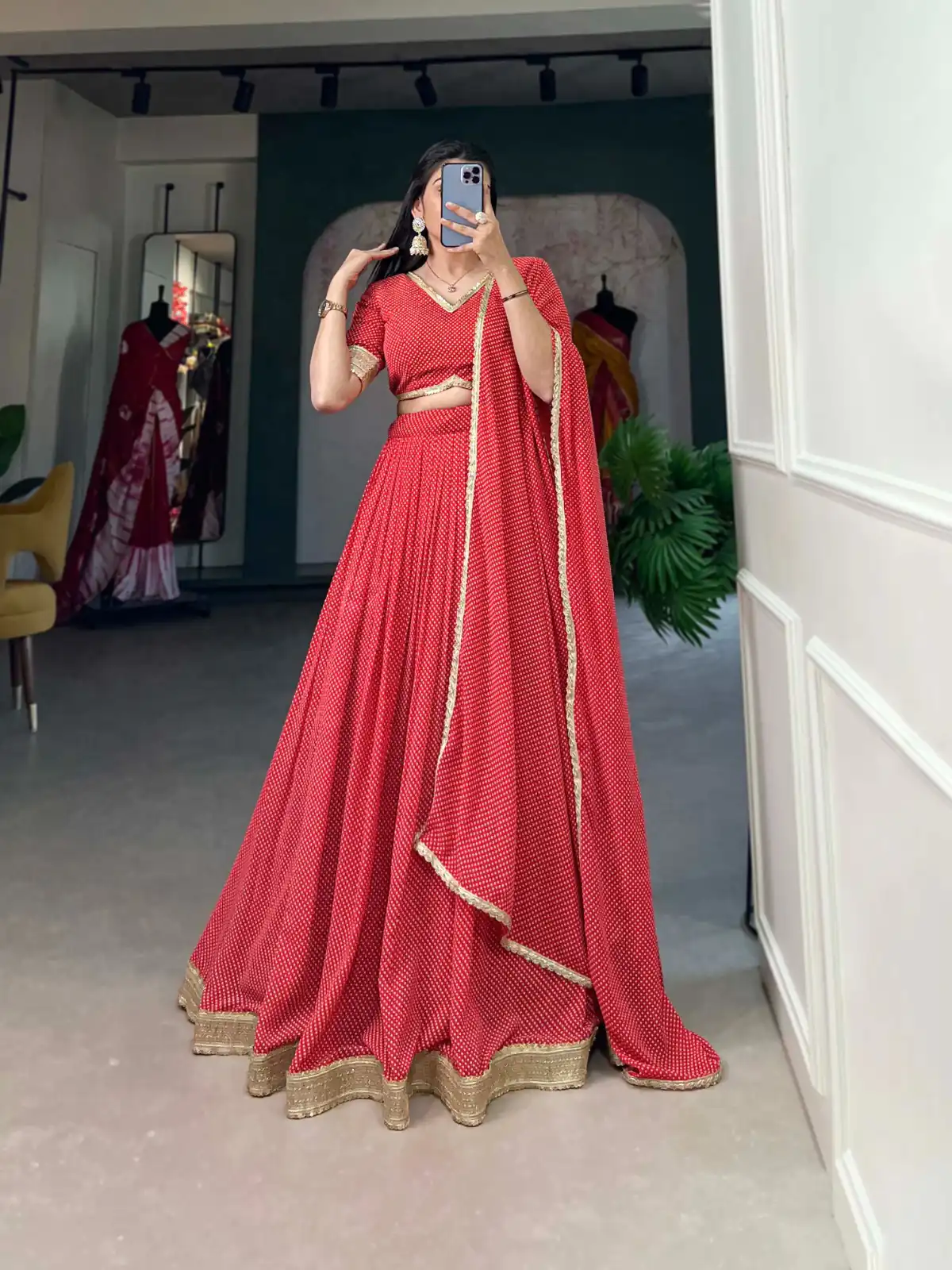 LNB 1212 Red Color Georgette Print With Lace Border Lehenga Choli Festive Party Wedding, Events etc. Delivery 4-6 Working Days @2149/- | Bollywood Lehenga, Creative Lehenga, Designer Lehenga, Embroidered Lehenga, Lehenga, Party Wear Lehenga