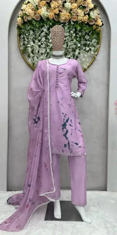 KD 1286 Violet Color Lachka Silk Digital Printed Work Salwar Suit Casual, Party, Festive, Events Wedding Etc.  Expected Delivery 4-6 Working Days @1499/- | Casual Suits, Creative suits, Designer Suits, Palazzo Suits, Party Wear Suits, Salwar suit, Straight Suits