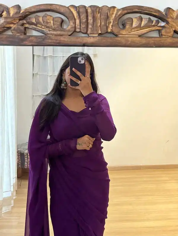   SC 271 Violet Color Pure Soft Georgette Silk Design All Over Saree , Party Wear, Events, Festivals Expected Delivery 4-6 Working Days 1499/- | Bollywood Sarees, Creative Sarees, Designer Sarees, Embroidered Sarees, Ethnic Saree, Modern Digital sarees, Party Wear Sarees, Sarees