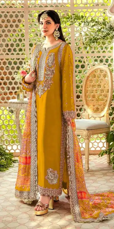 FC MARIA 1074 Yellow Color Heavy Georgette Embroidery Sequence Salwar Suit Wedding, Party, Festive events, etc.  Expected Delivery  4-6 Working Days @2149/- | Jump Suits, Casual Suits, Creative suits, Designer Suits, Palazzo Suits, Party Wear Suits, Patiala Suits, Salwar suit, Straight Suits
