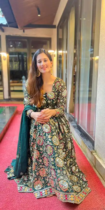 NF 1178 Green color Faux Georgette Embroidery Sequence Work Salwar Suit Casual, Wedding, Party, Festive, Events . Expected Delivery  4-6 Working Days @2349 | Jump Suits, Casual Suits, Creative suits, Designer Suits, Palazzo Suits, Party Wear Suits, Patiala Suits, Salwar suit, Straight Suits