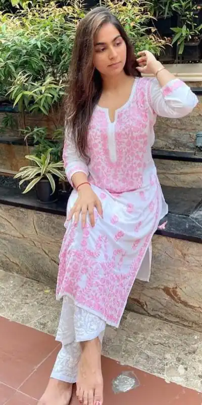 ST 153 White Color Rayon Chine Stitched Salwar Suit Casual, Wedding, Party, Festive, Events Etc. Expected Delivery 4-6 Working Days @1599/- | Jump Suits, Casual Suits, Creative suits, Designer Suits, Palazzo Suits, Party Wear Suits, Patiala Suits, Salwar suit, Straight Suits