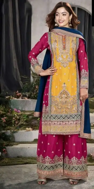NSR 799 Yellow Color Pure Georgette Embroidery Sequence Salwar Suit Casual, Party Festive, Events Etc. Expected Delivery 4-6 Working Days @2249/- | Jump Suits, Casual Suits, Creative suits, Designer Suits, Palazzo Suits, Party Wear Suits, Patiala Suits, Salwar suit, Straight Suits