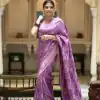 KP 5072B Light Purple Color Soft Lichi Silk Jacquard On All Over Saree Casual, Party Wear, Wedding, Events Etc. Expected Delivery 4-6 Working Days @1499/- | Bollywood Sarees, Creative Sarees, Designer Sarees, Embroidered Sarees, Ethnic Saree, Modern Digital sarees, Party Wear Sarees, Sarees