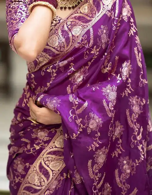 KP 5072B Purple Color Soft Lichi Silk Jacquard On All Over Saree Casual, Party Wear, Wedding, Events Etc. Expected Delivery 4-6 Working Days @1499/- | Bollywood Sarees, Creative Sarees, Designer Sarees, Embroidered Sarees, Ethnic Saree, Modern Digital sarees, Party Wear Sarees, Sarees