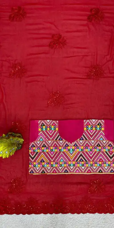 KD 443 Red Color Faux Georgette Thread With Sequence Saree Casual, Party, Wedding, Festive, Events Etc.  Expected Delivery  4-6 Working Days @1799/- Only | Bollywood Sarees, Creative Sarees, Designer Sarees, Embroidered Sarees, Ethnic Saree, Modern Digital sarees, Party Wear Sarees, Sarees