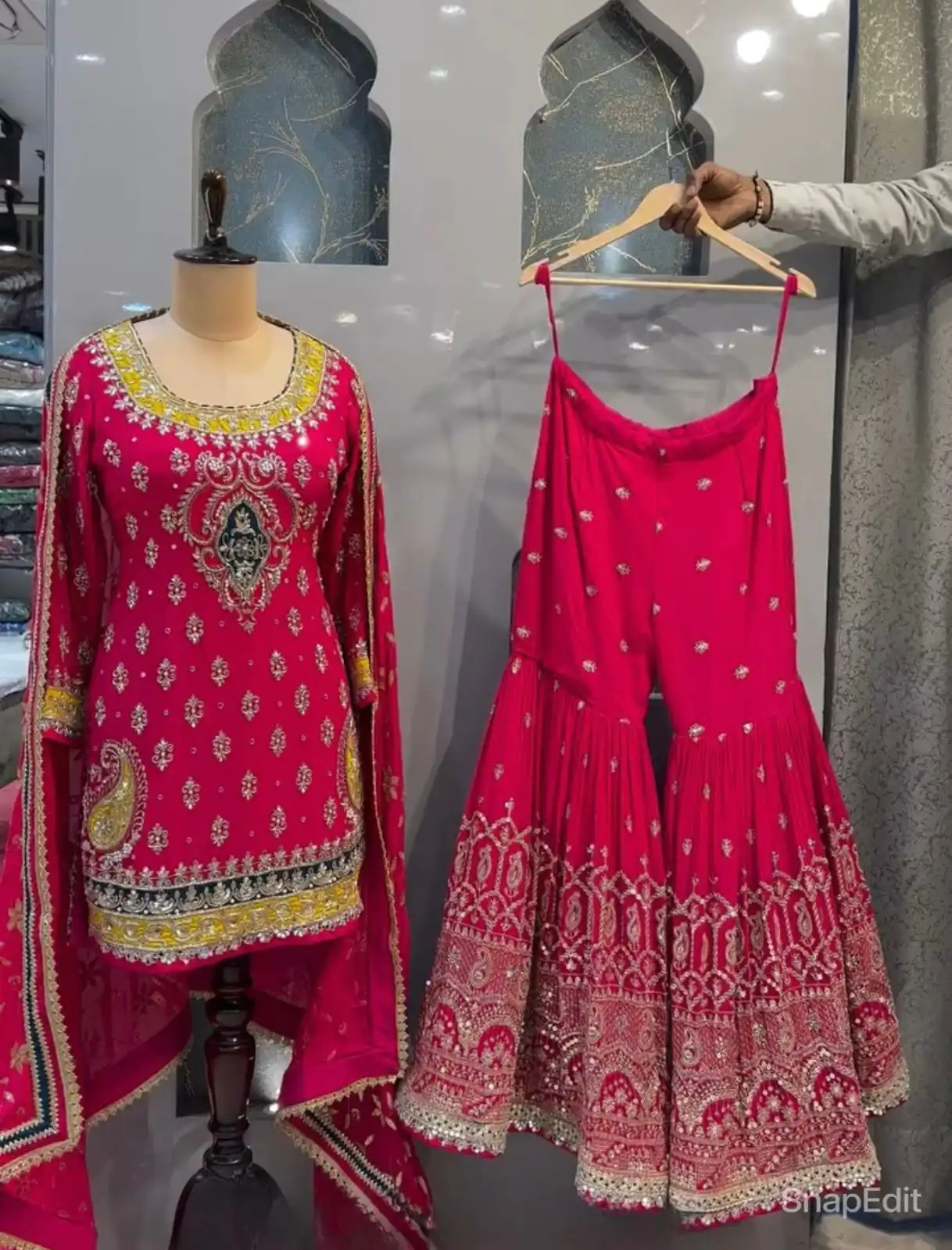 MF 419 Pink Color Georgette Multi Needle Embroidery Salwar Suit  Wedding, Party, Festive, Events Etc. Expected 4-6 Working Days @2249/- | Casual Suits, Creative suits, Designer Suits, Palazzo Suits, Party Wear Suits, Patiala Suits, Salwar suit, Straight Suits