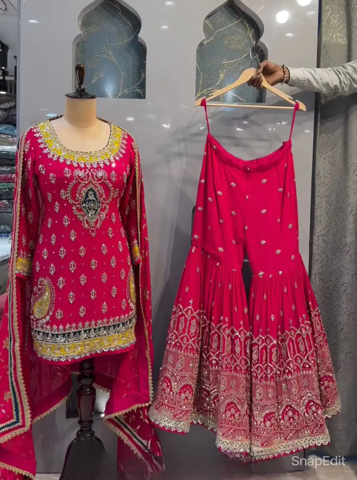 MF 419 Pink Color Georgette Multi Needle Embroidery Salwar Suit  Wedding, Party, Festive, Events Etc. Expected 4-6 Working Days @2249/- | Casual Suits, Creative suits, Designer Suits, Palazzo Suits, Party Wear Suits, Patiala Suits, Salwar suit, Straight Suits