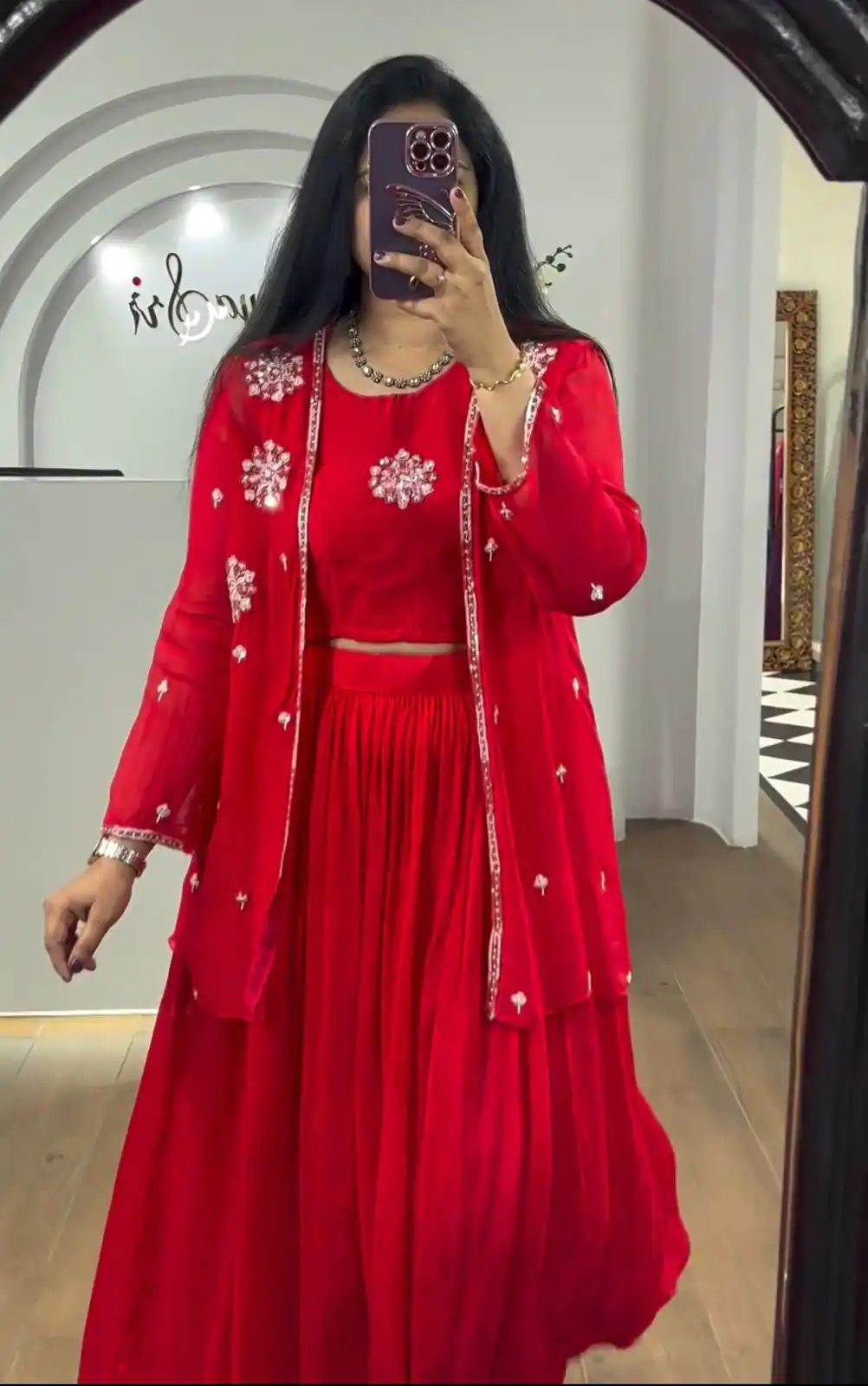 PC 365 Red Color Georgette Embroidery With Shrug Lehenga Choli Casual, Party Wear, Events, Festivals Wear Etc. Expected Delivery 4-6 Working Days @2029/- | Bollywood Lehenga, Creative Lehenga, Designer Lehenga, Embroidered Lehenga, Lehenga, Party Wear Lehenga