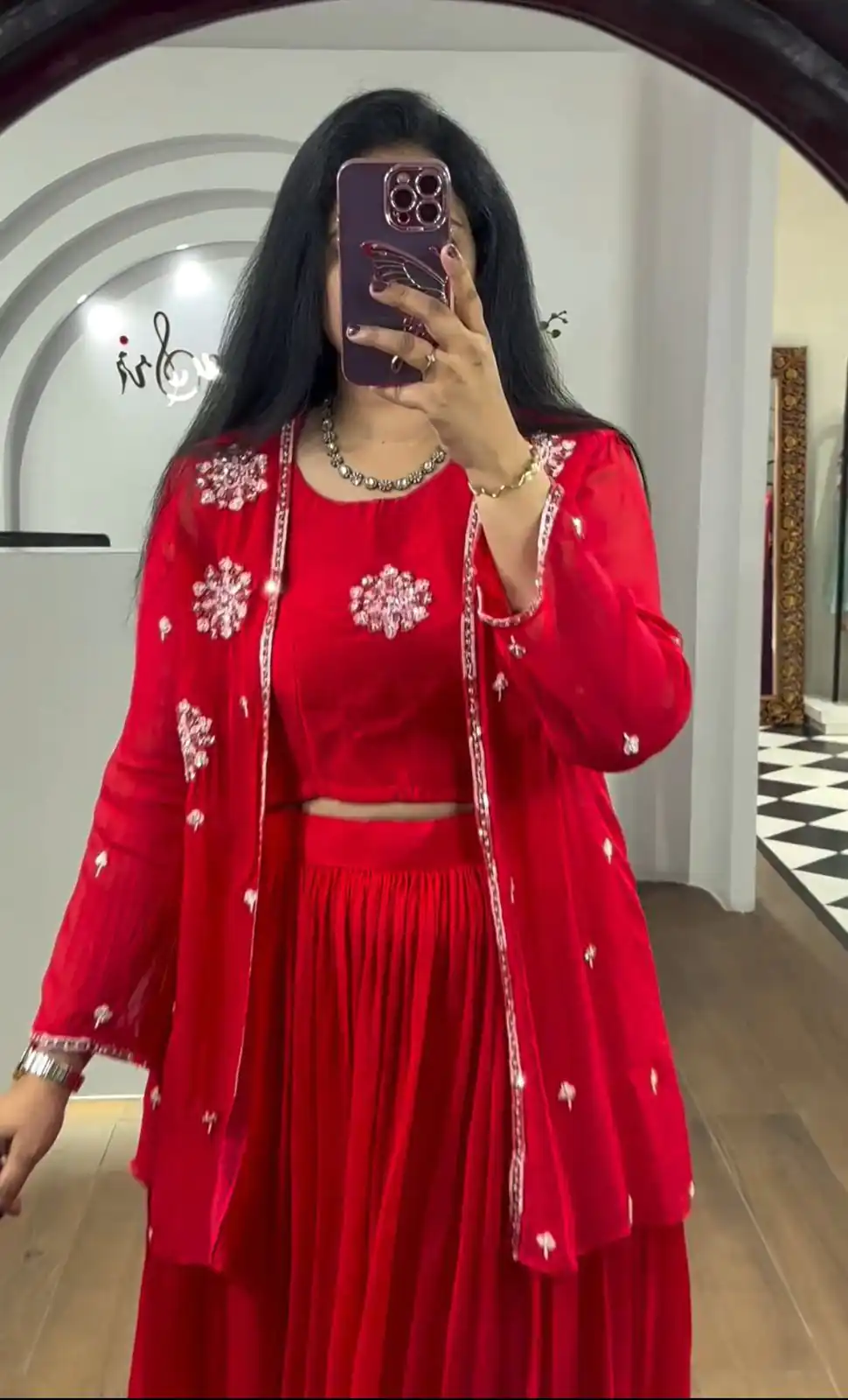 PC 365 Red Color Georgette Embroidery With Shrug Lehenga Choli Casual, Party Wear, Events, Festivals Wear Etc. Expected Delivery 4-6 Working Days @2029/- | Bollywood Lehenga, Creative Lehenga, Designer Lehenga, Embroidered Lehenga, Lehenga, Party Wear Lehenga