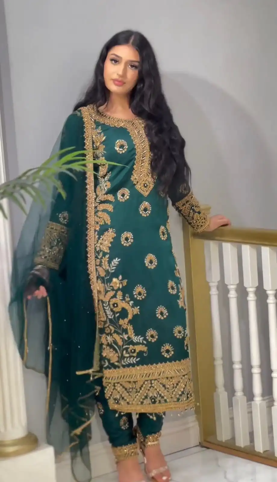SSR 463 Blue Color Chinnon Silk Embroidery Sequence Salwar Suit Wedding, Party, Festive, Events Expected Delivery 4-6 Working Days @ 2099/- Only | Casual Suits, Creative suits, Designer Suits, Party Wear Suits, Salwar suit, Straight Suits