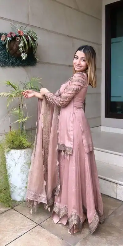 NSR 691 Light Pink Color Faux Georgette Embroidery Work Salwar Suit Casual, Party Festive, Events Etc. Expected Delivery 4-6 Working Days @1899/ | Jump Suits, Casual Suits, Creative suits, Designer Suits, Palazzo Suits, Party Wear Suits, Patiala Suits, Salwar suit, Straight Suits